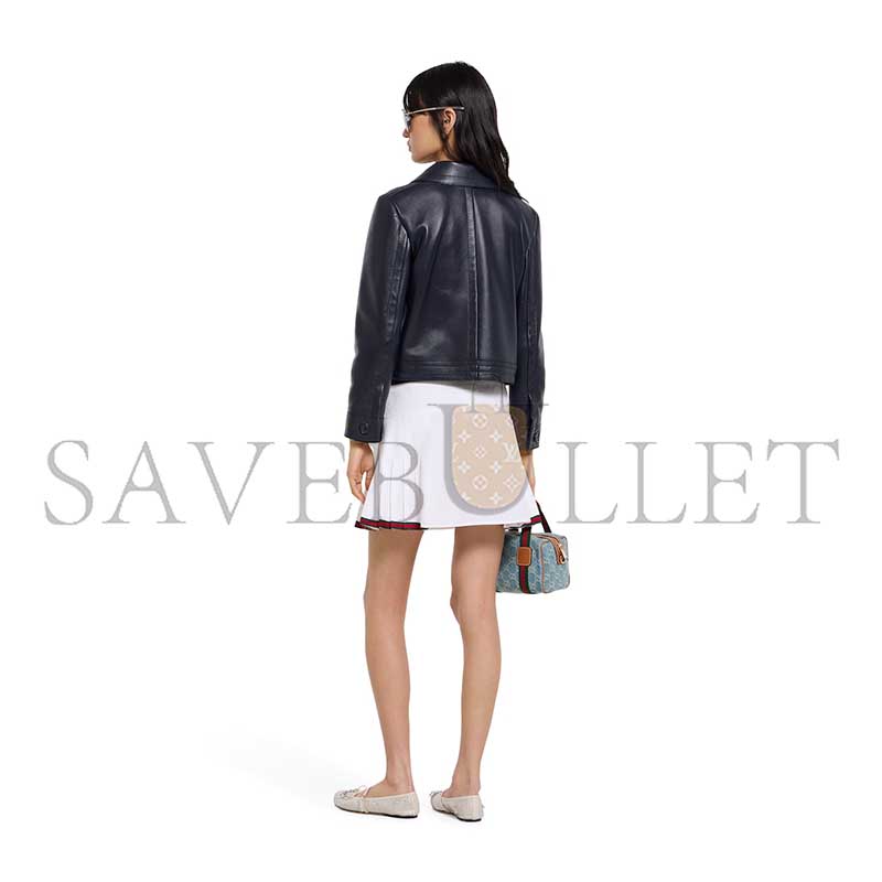 Gvc*1 shiny leather jacket with horsebit 815063
